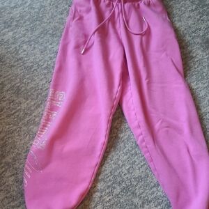 PINK Victoria's Secret Fuchsia Joggers